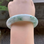 细糯种飘花平安镯（55.6mm）（yc199555）