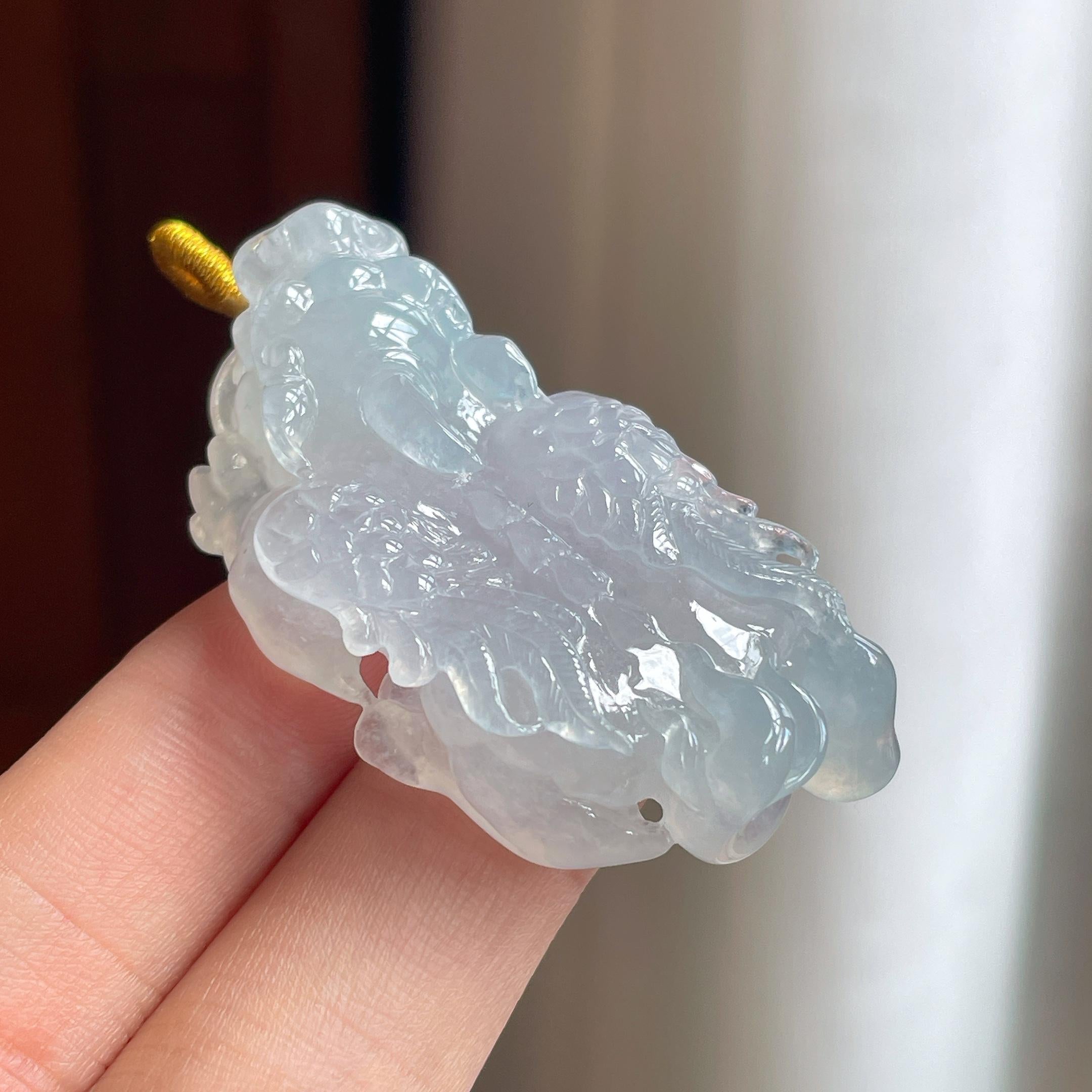 冰种淡底色貔貅 天然A货缅甸翡翠（yc455740）
