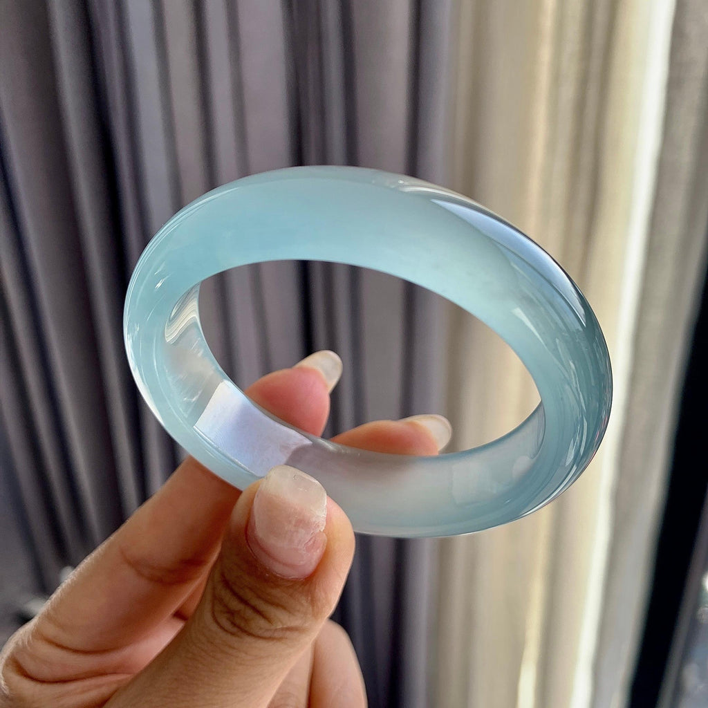冰种蓝水贵妃手镯（50.8mm）（yc277892）
