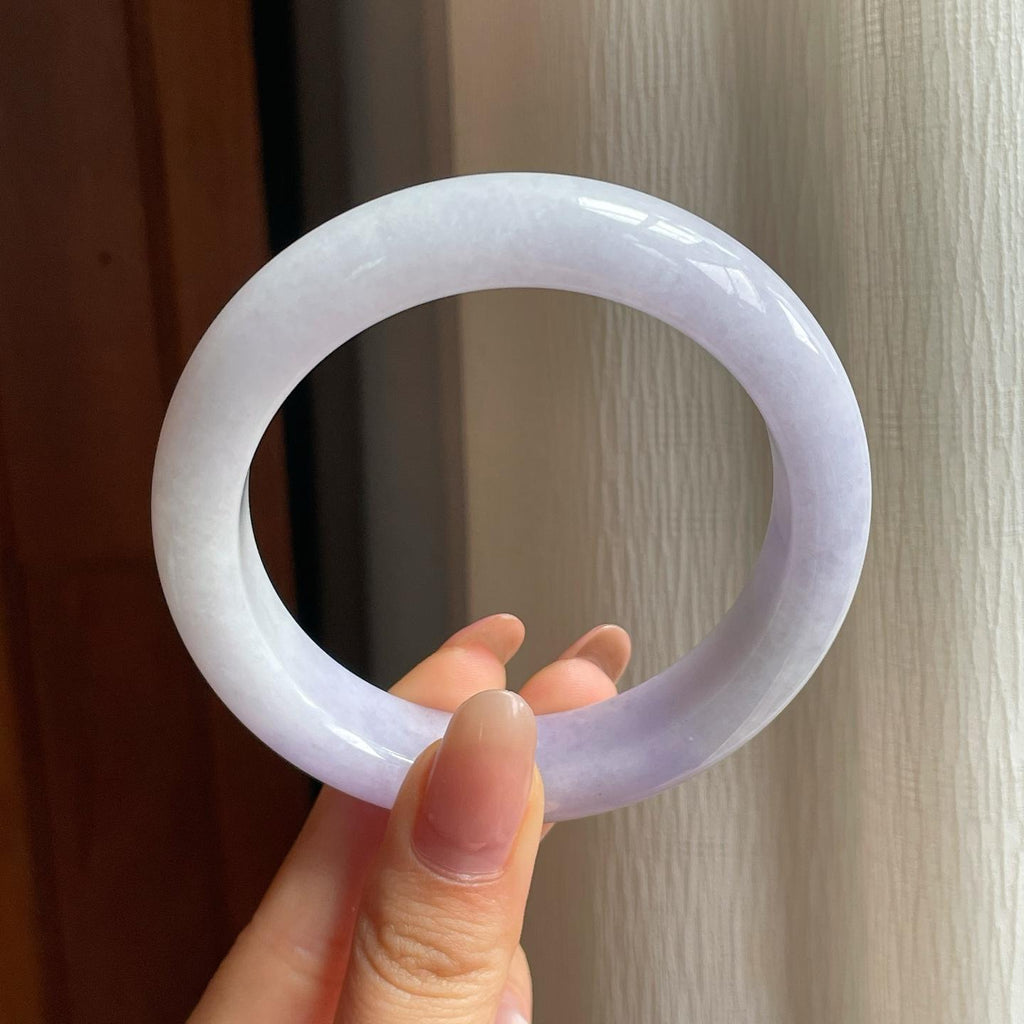 糯冰紫罗兰翡翠平安镯（58mm）（yc358337）