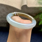 细糯种黄翡圆条手镯（55.2mm）（yc280872）