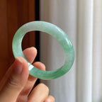 糯冰果绿翡翠贵妃镯（53.5mm）（yc345458）