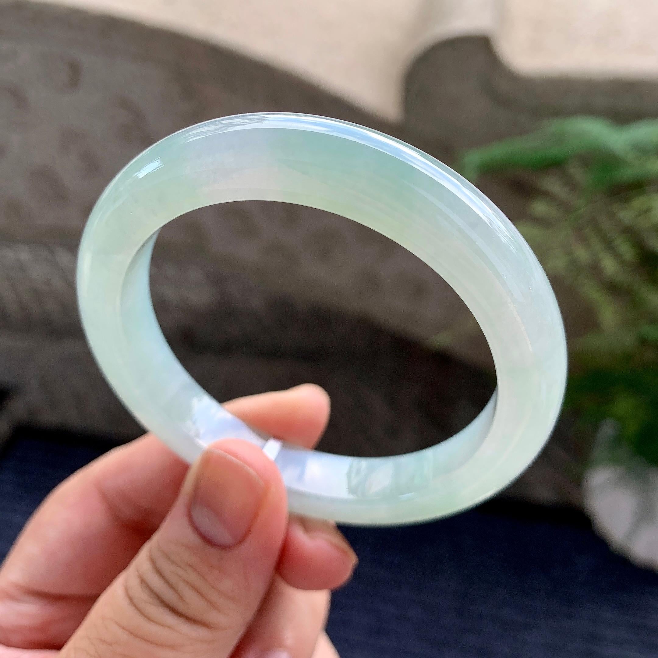 细糯种晴底平安镯（53.6mm）（yc226062）