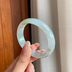 糯冰带色翡翠贵妃镯（54圈)（yc436409）
