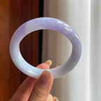 糯冰紫罗兰翡翠平安镯(57.5mm)（yc424298）