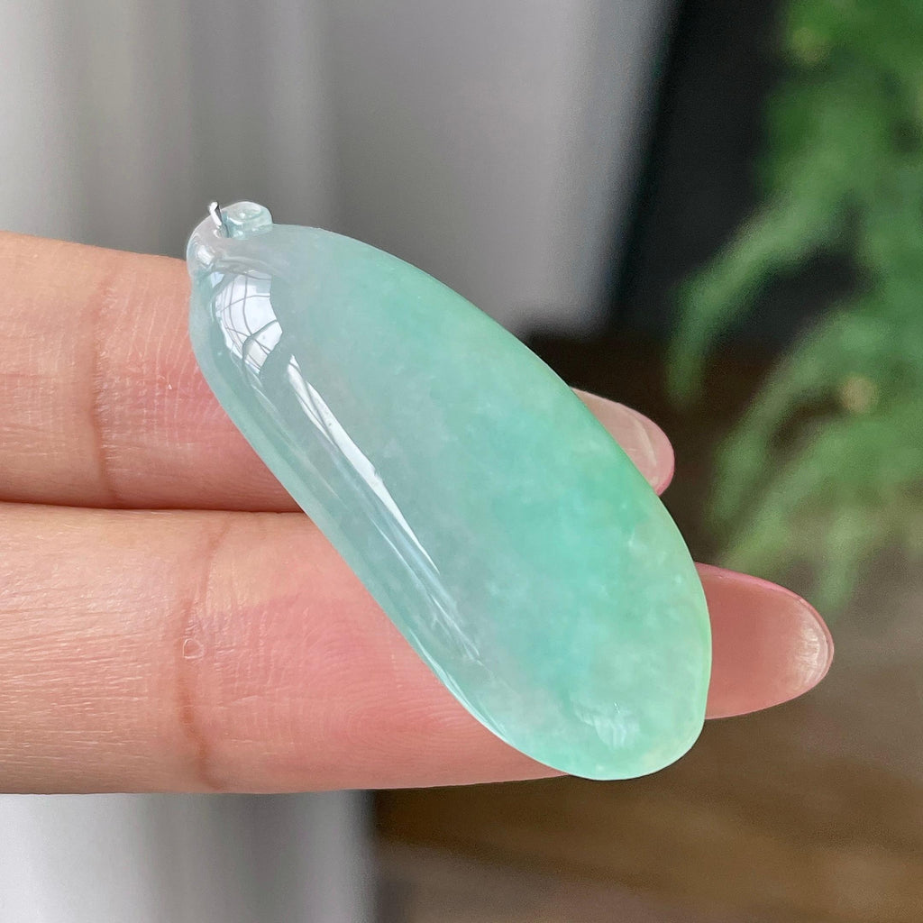 糯冰种晴水福瓜吊坠        天然缅甸A货翡翠（yc429726）