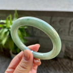 糯种油青圆条手镯（54.4mm）（yc310103）