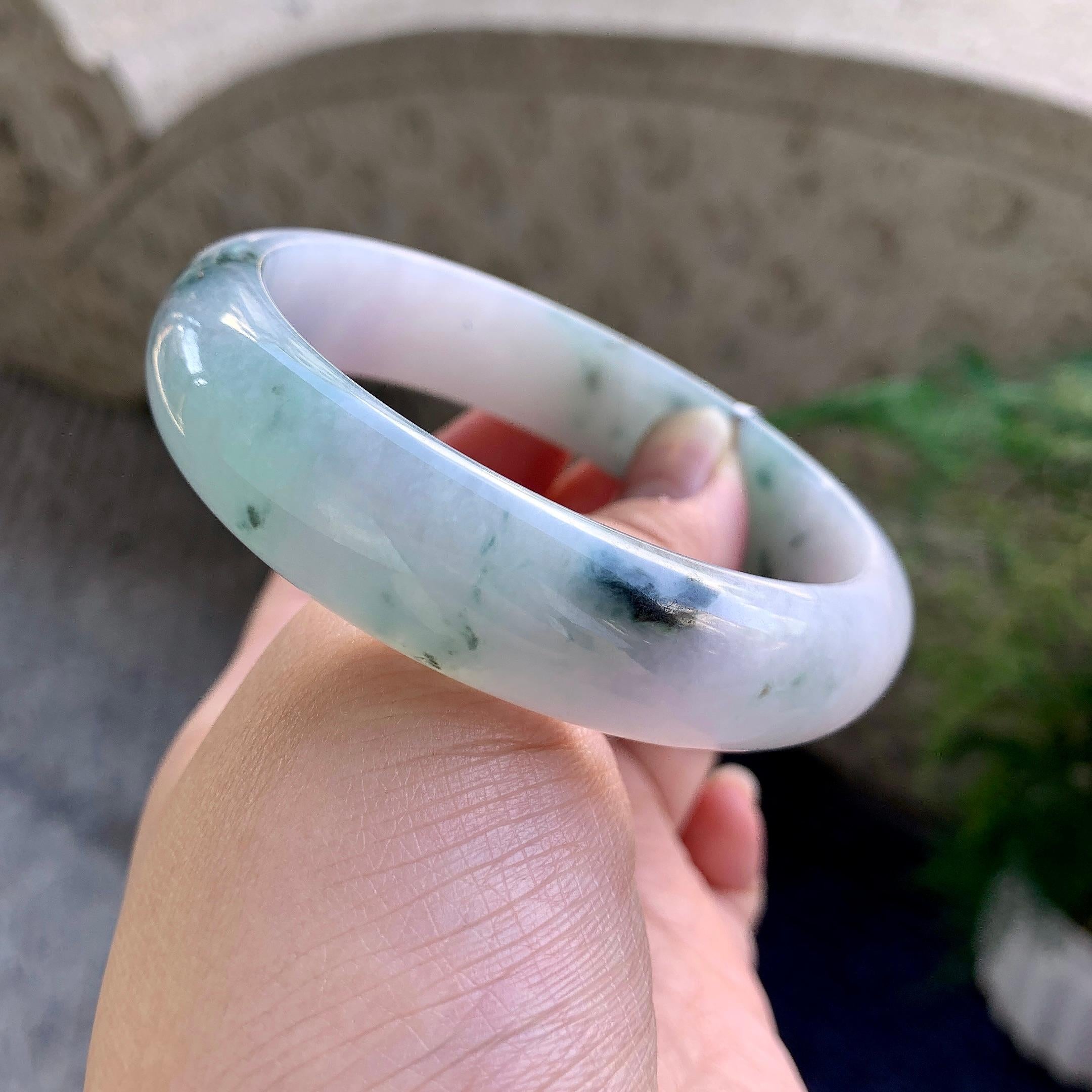 糯种飘花宽版轮胎手镯（62mm）（yc223238）
