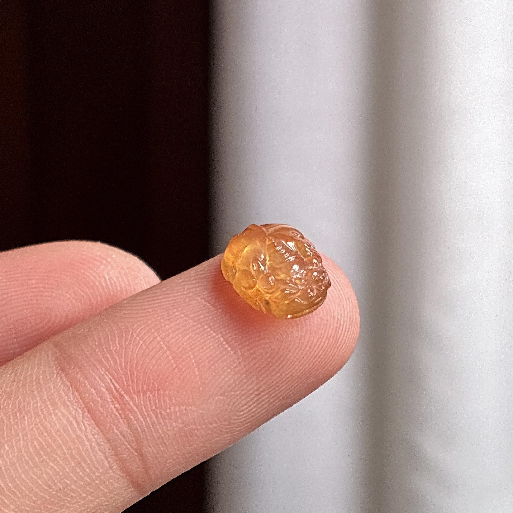 冰种黄翡貔貅裸件 天然缅甸A货翡翠（yc481878）