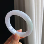 糯冰淡春底翡翠平安镯（55.6mm)（yc389475）