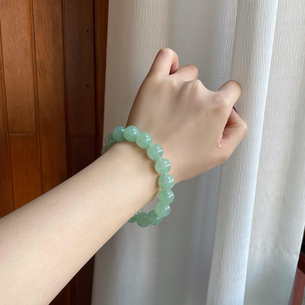冰种晴底翡翠手串珠串（yc295058）