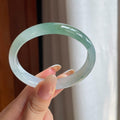 糯冰带色翡翠贵妃镯（56.6mm)（yc411303）