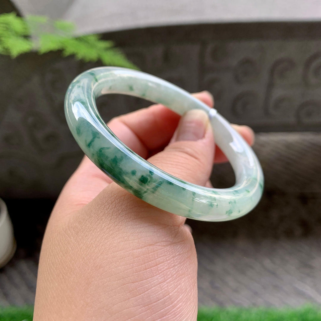 细糯种飘花圆条手镯（54.4mm）（yc248144）