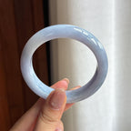 糯冰紫罗兰翡翠平安镯（54.8mm)（yc422958）