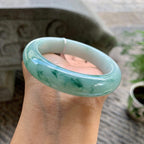 细糯种飘花平安镯（55mm）（yc202356）