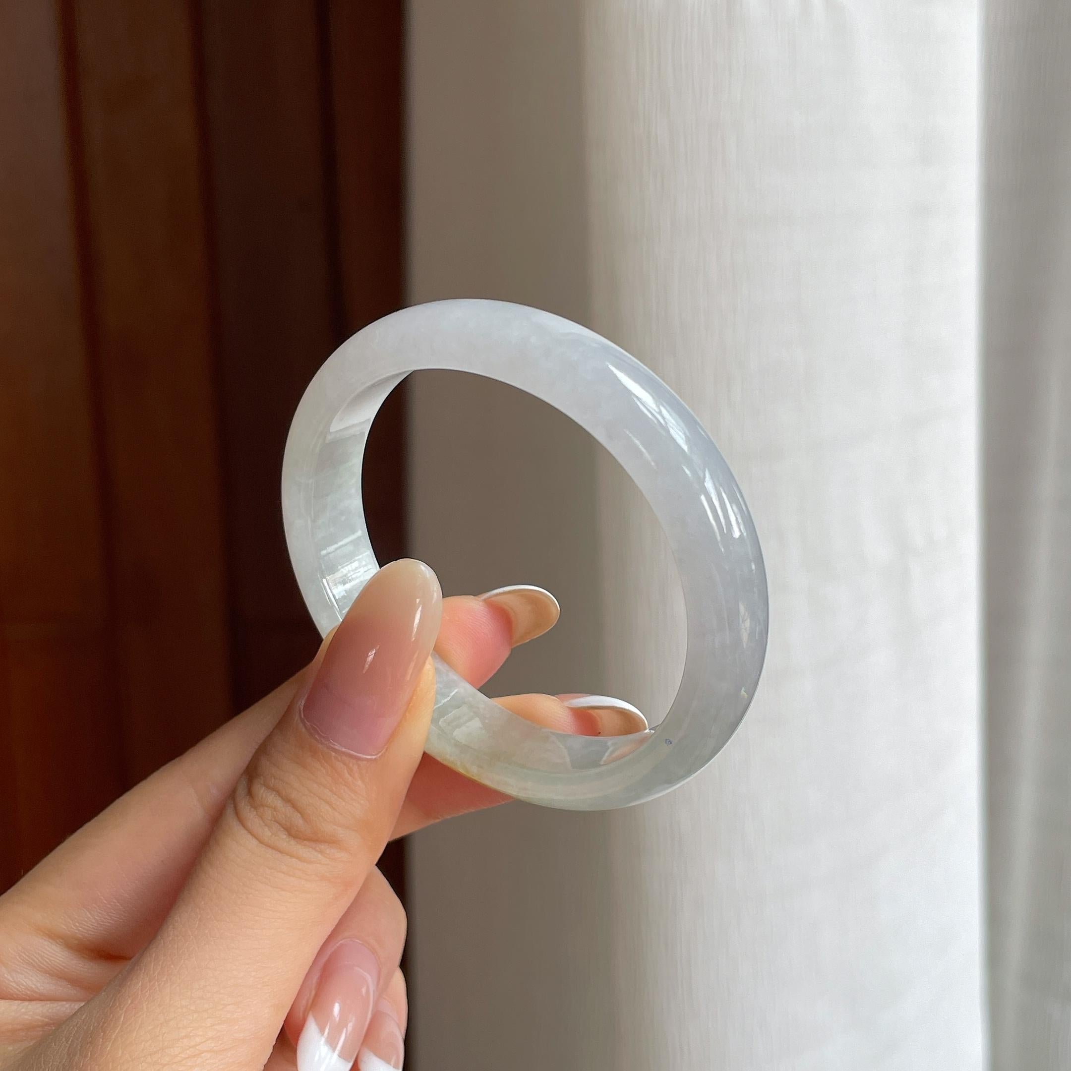糯冰黄翡翡翠贵妃镯（50.2mm)（yc424980）