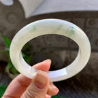 细糯种飘花平安镯（55.7mm）（yc308177）