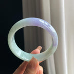 糯冰紫罗兰宽版翡翠平安镯（62mm）（yc373567）