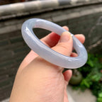 糯冰种紫罗兰圆条手镯（53mm）（yc262803）