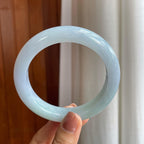 糯冰淡春彩翡翠平安镯（63.5mm）（yc289697）
