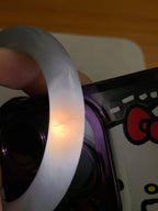 糯冰种紫罗兰圆条手镯（53mm）（yc262803）