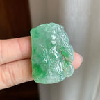 糯冰飘花翡翠竹节（yc302095）