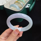 糯冰春底翡翠手镯（57mm）（yc017021）