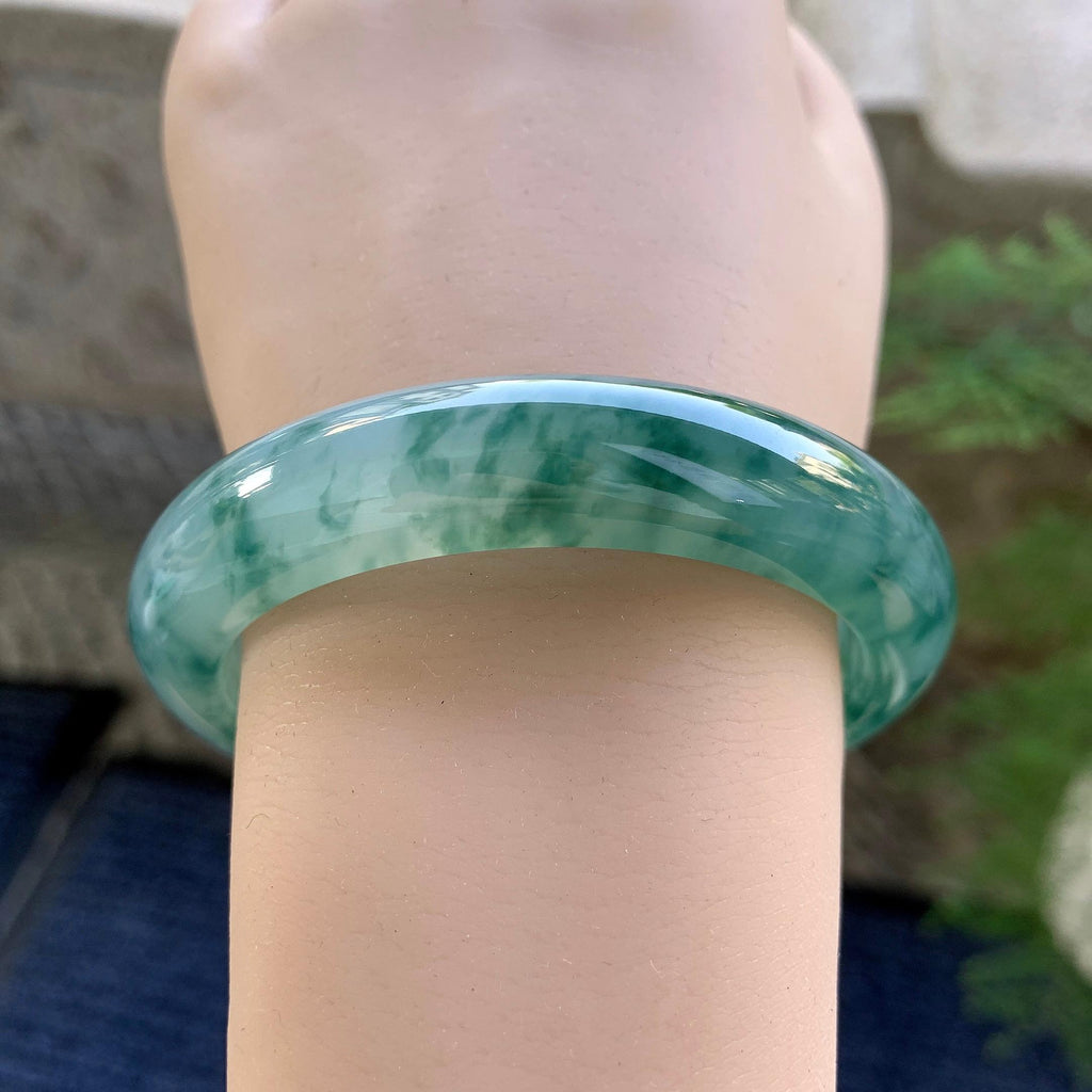 糯冰种平安镯（57.7mm）（yc249457）