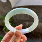 细糯种飘绿平安镯（56mm）（yc308180）