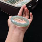 糯冰湖水绿贵妃翡翠手镯（56.3mm）（yc017402）
