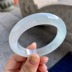糯冰种淡晴底平安镯（57mm）（yc223266）