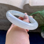 糯冰种淡晴底平安镯（57mm）（yc223266）