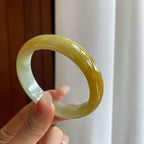 糯冰黄翡翡翠手镯（56.6mm）（yc272869）