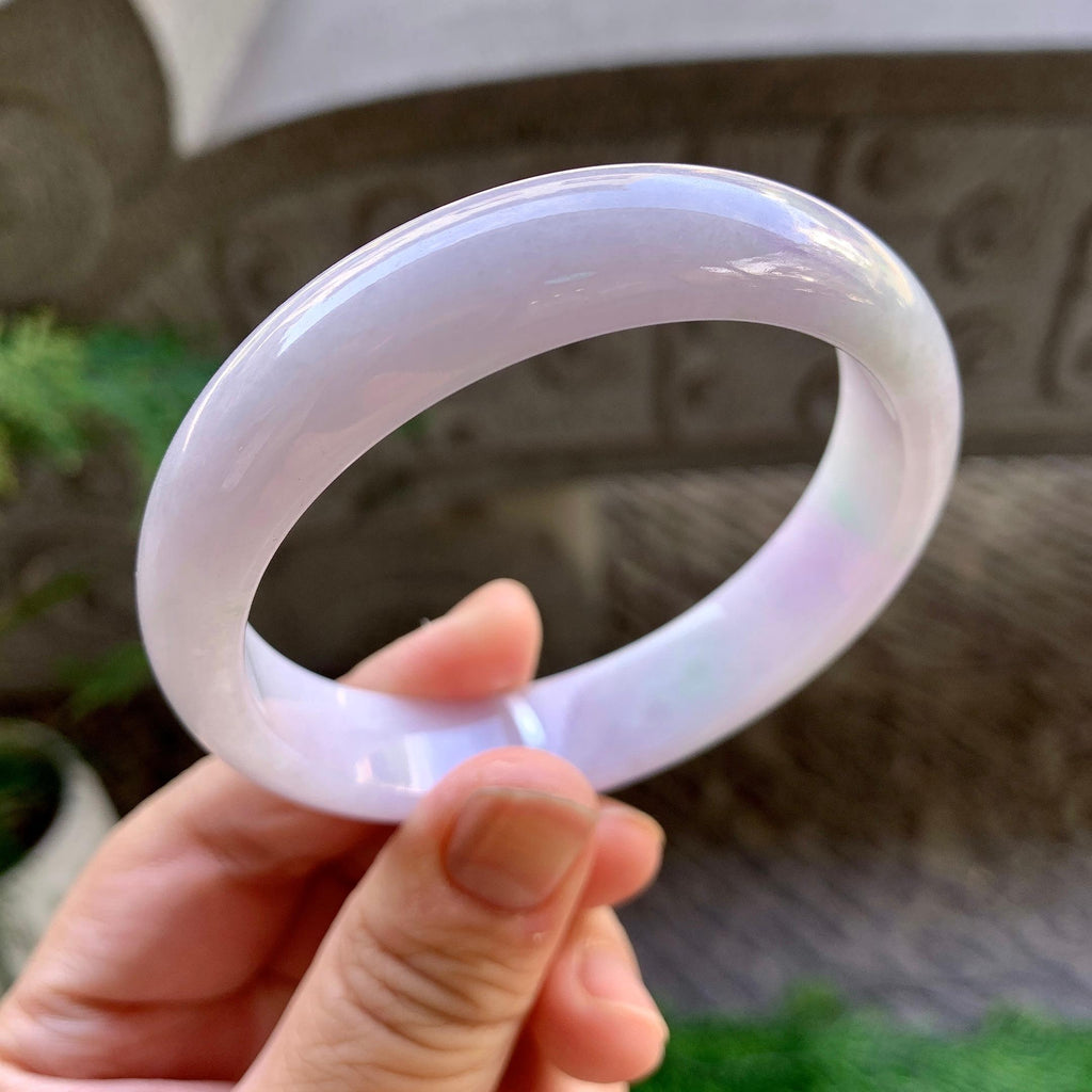 糯种淡春彩平安镯（58mm）（yc259062）