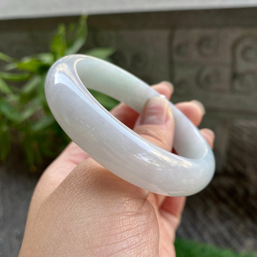细糯种淡晴底平安镯（56.4mm）（yc311877）