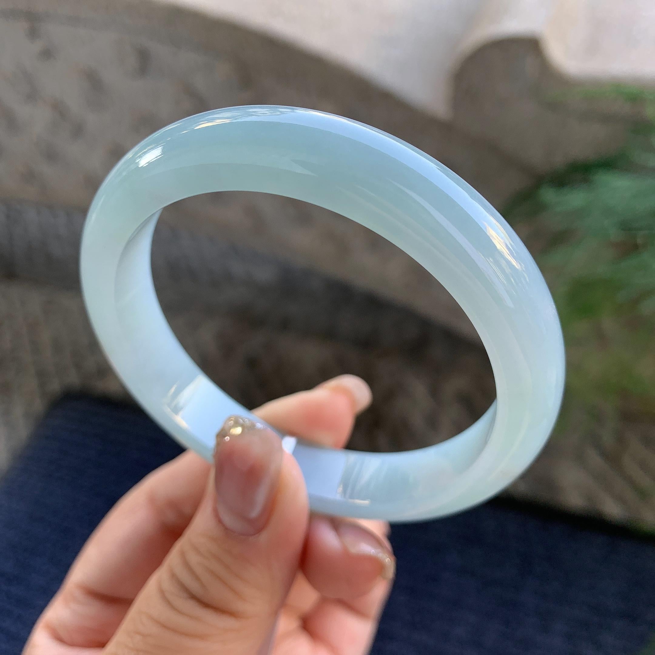 细糯种晴底平安镯（56.7mm）（yc294661）