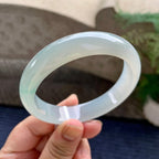 糯冰种淡晴底平安镯（59mm）（yc233896）