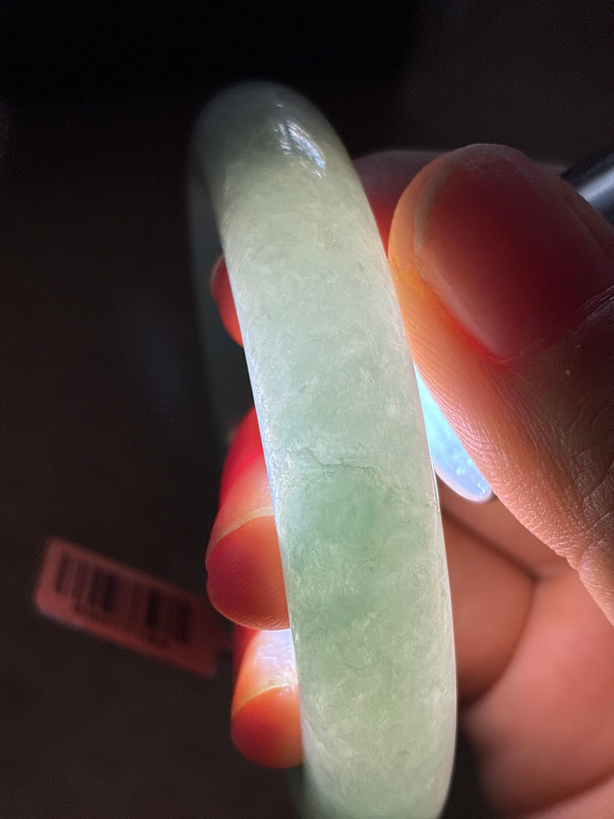 糯冰湖水绿正圈平安镯 55圈（yc787721）