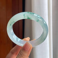 冰种飘花翡翠平安镯（58.2mm）（yc397190）