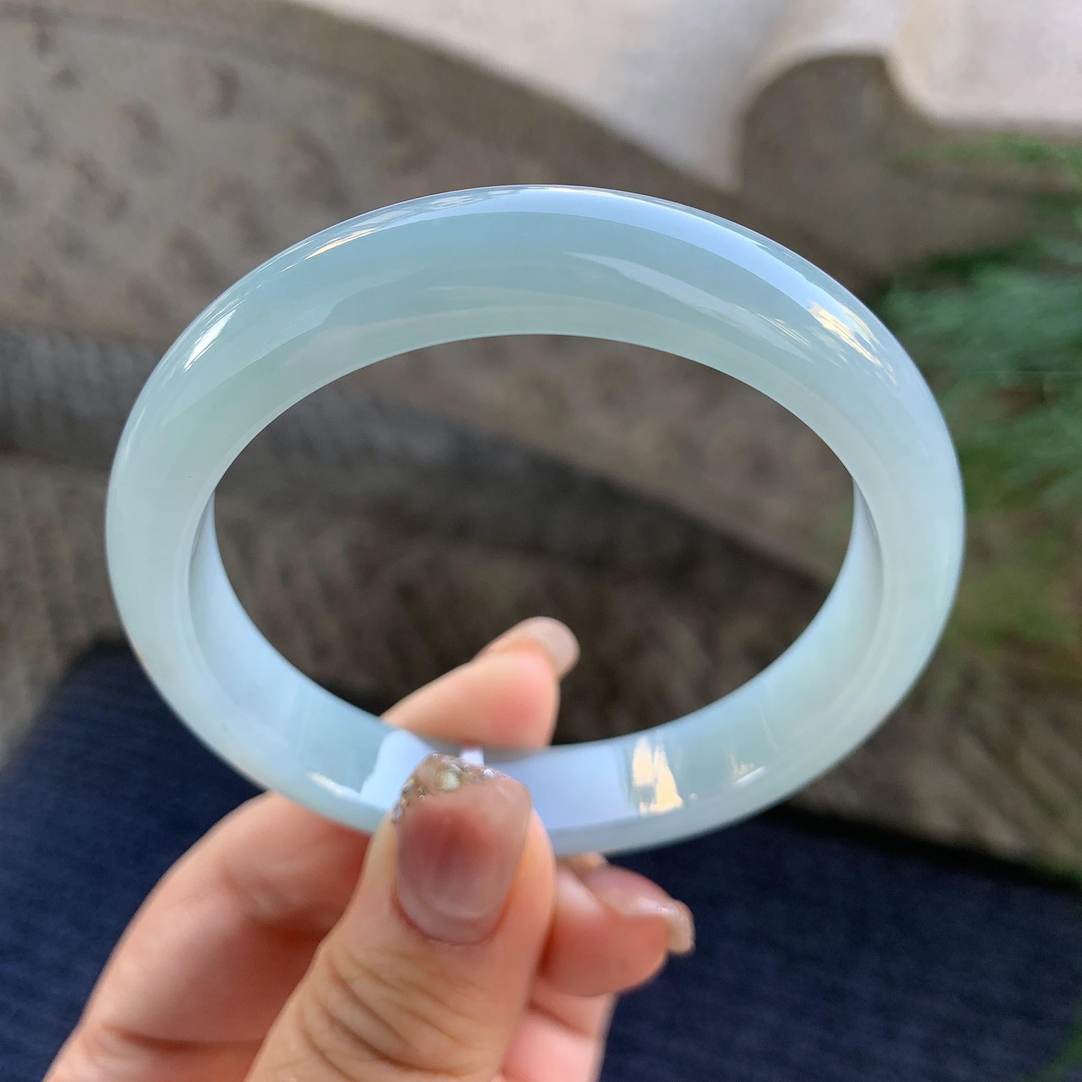 细糯种晴底平安镯（56.7mm）（yc294661）