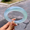 糯冰种晴水圆条手镯（57.2mm）（yc257673）