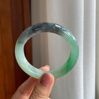 糯冰带色乌鸡特色镯（54mm）（yc277379）