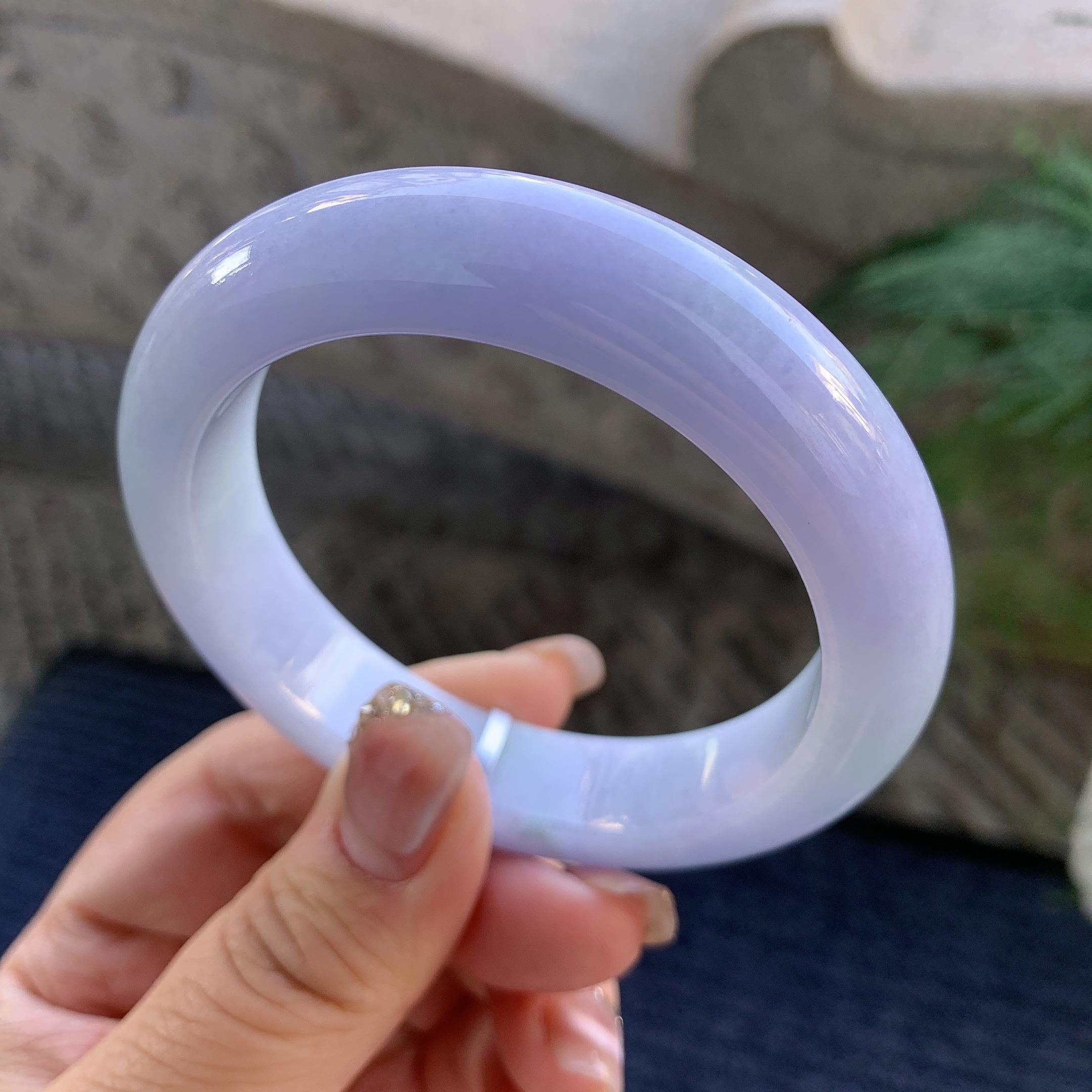 糯种紫罗兰平安镯（56mm）（yc294664）