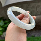 糯冰种飘花平安镯（57.3mm）（yc304784）