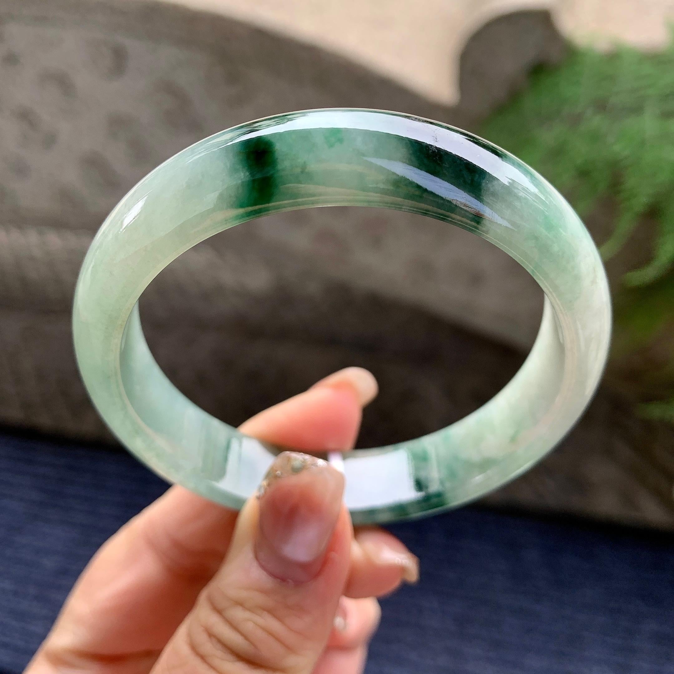 糯种飘花平安镯（57mm）（yc297959）