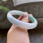 细糯种飘花平安镯（59mm）（yc199579）