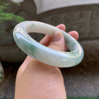 细糯种飘花平安镯（55.6mm）（yc199555）