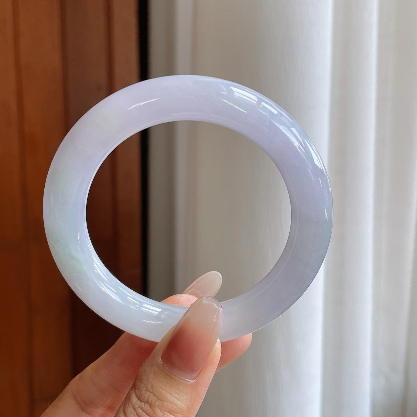 糯冰淡椿彩翡翠圆条（56.2mm）（yc272835）