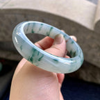 糯冰种飘花平安镯（58.4mm）（yc264531）