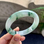 细糯种飘花平安镯（55.4mm）（yc228501）